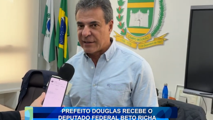 PREFEITO DOUGLAS RECEBE O DEPUTADO FEDERAL BETO RICHA