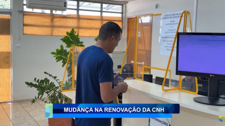 MUDANÇA NA RENOVAÇÃO DA CNH