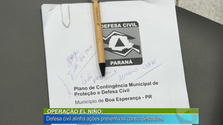 OPERAÇÃO EL NIÑO: DEFESA CIVIL ALINHAÇÕES PREVENTIVAS CONTRA DESASTRES