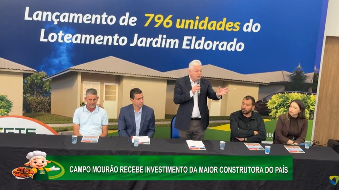 CAMPO MOURÃO RECEBE INVESTIMENTO DA MAIOR CONSTRUTORA DO PAÍS