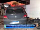 ACIDENTE EM CRUZAMENTO DEIXOU MOTOCICLISTA COM FERIMENTOS GRAVÍSSIMOS