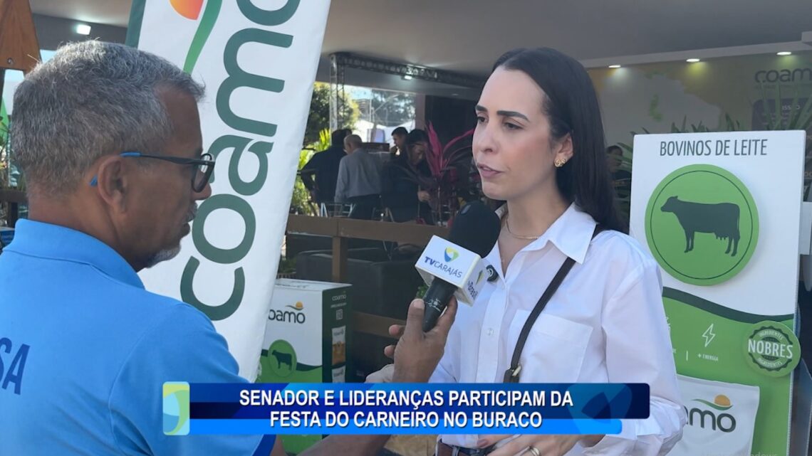 SENADOR E LIDERANÇAS PARTICIPAM DA FESTA DO CARNEIRO NO BURACO