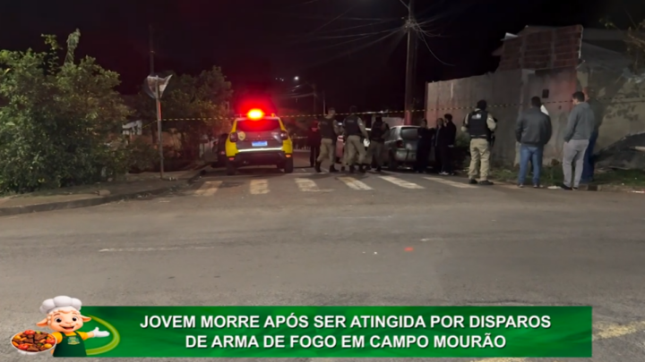 JOVEM MORRE APÓS SER ATINGIDA POR DISPARO DE ARMA DE FOGO EM CAMPO MOURÃO