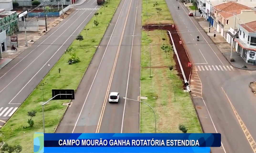 CAMPO MOURÃO GANHA ROTATÓRIA ESTENDIDA