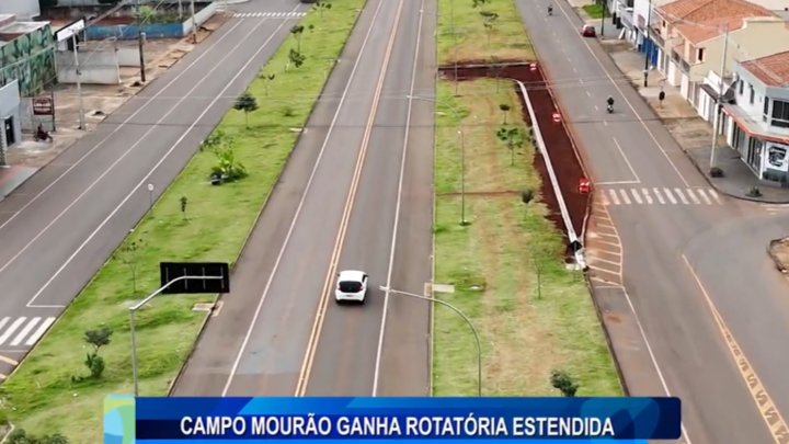 CAMPO MOURÃO GANHA ROTATÓRIA ESTENDIDA