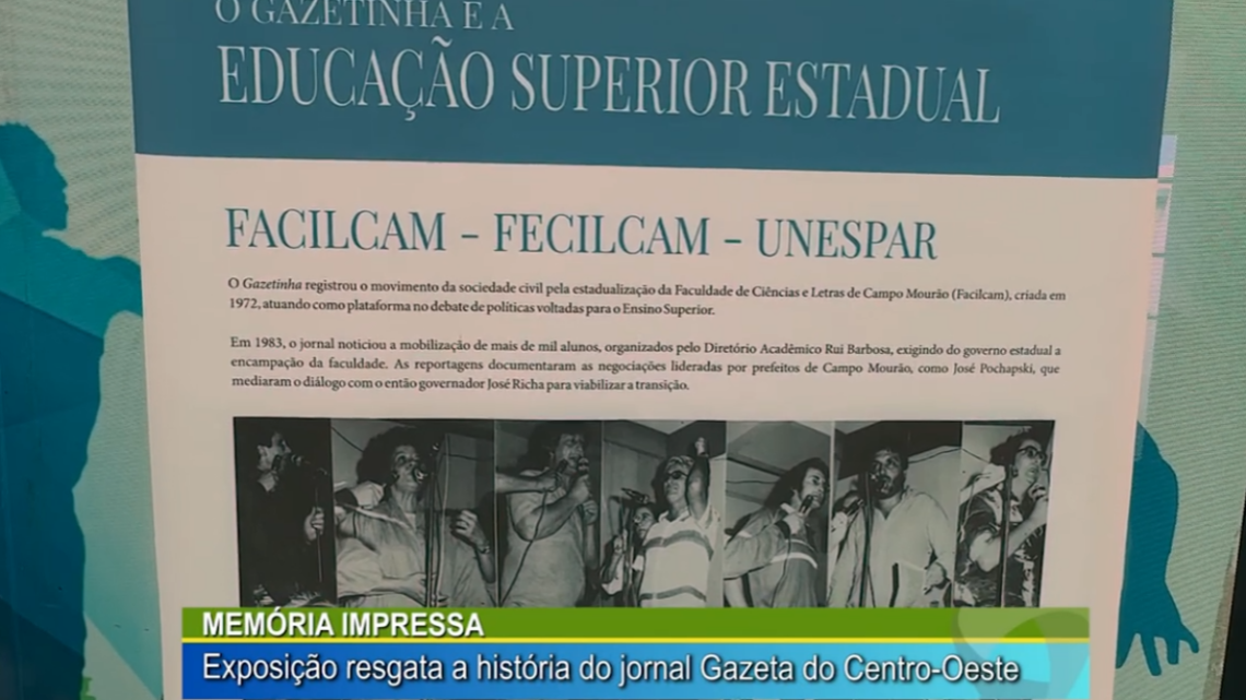 MEMÓRIA IMPRESSA: EXPOSIÇÃO RESGATA A HISTÓRIA DO JORNAL GAZETA DO CENTRO-OESTE