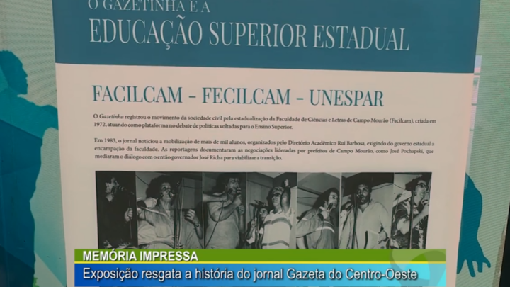 MEMÓRIA IMPRESSA: EXPOSIÇÃO RESGATA A HISTÓRIA DO JORNAL GAZETA DO CENTRO-OESTE