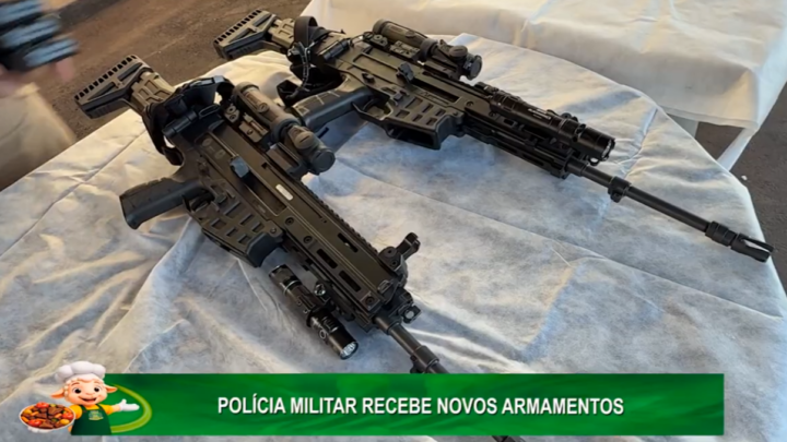 POLÍCIA MILITAR RECEBE NOVOS ARMAMENTOS