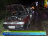 INCÊNDIO: VEÍCULO É DESTRUÍDO POR INCÊNDIO NA BR-487.