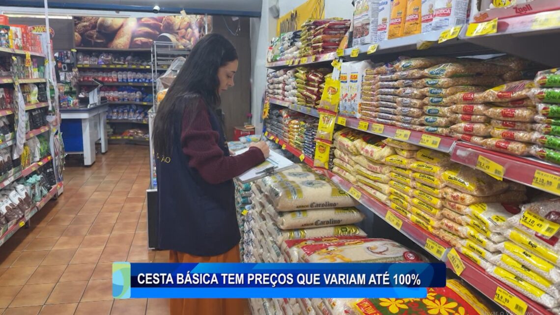 CESTA BÁSICA TEM PREÇOS QUE VARIA ATÉ 100%