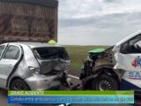 GRAVE ACIDENTE: COLISÃO ENTRE AMBULANCIA, CARRO E BITREM DEIXA TRÊS FERIDOS NA BR-369