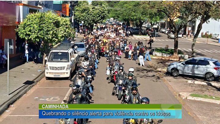 CAMINHADA QUEBRANDO: O SILÊNCIO ALERTA PARA VIOLÊNCIA CONTRA OS IDOSOS