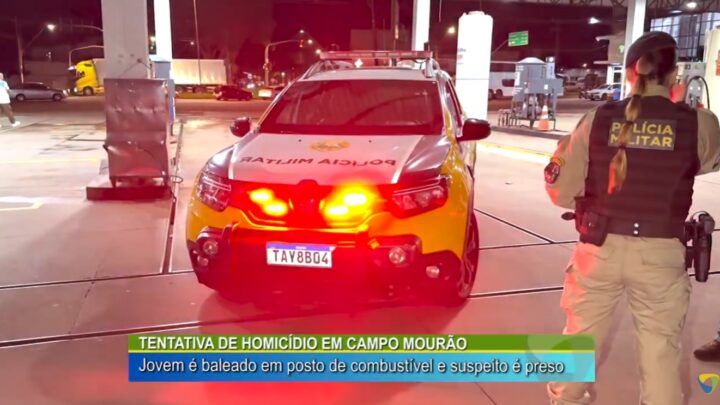 TENTATIVA DE HOMICÍDIO: JOVEM É BALEADO EM POSTO DE COMBUSTÍVEL