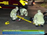 ACIDENTE NO JARDIM TROPICAL: CICLISTA FICA FERIDO APÓS SER ATROPELADO POR MOTOCICLISTA