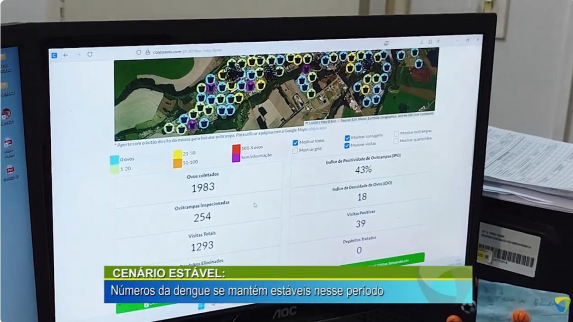 CENÁRIO ESTÁVEL: NÚMEROS DA DENGUE SE MANTÉM ESTÁVEIS NESSE PERÍODO
