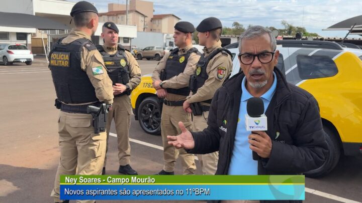 APRESENTAÇÃO: NOVOS ASPIRANTES SÃO APRESENTADOS NO 11ºBPM