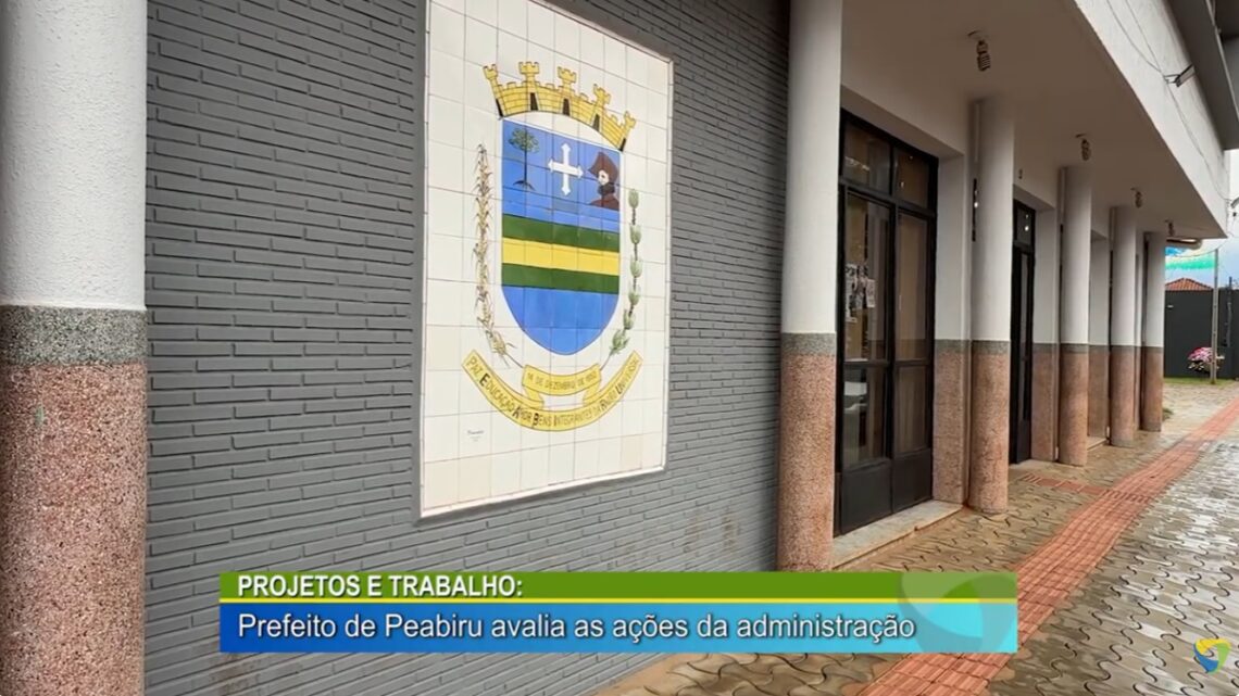 PROJETOS E TRABALHO: PREFEITO DE PEABIRU AVALIA AS AÇÕES DA ADMINISTRAÇÃO