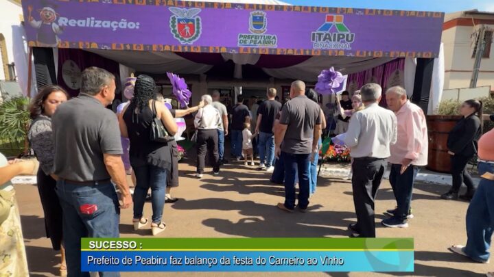 SUCESSO: PREFEITO DE PEABIRU FAZ BALANÇO DA FESTA DO CARNEIRO AO VINHO