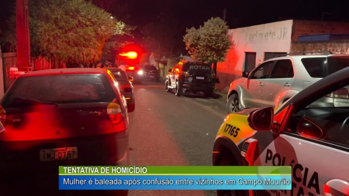 TENTATIVA DE HOMICÍDIO: MULHER É BALEADA APÓS CONFUSÃO ENTRE VIZINHOS