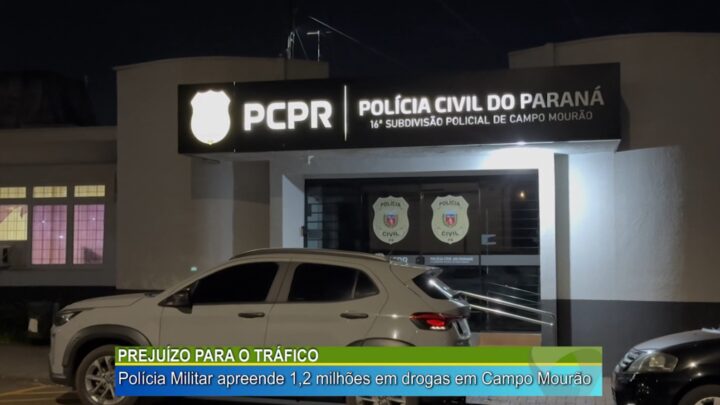 PREJUÍZO PARA O TRÁFICO: POLÍCIA MILITAR APREENDE 1,2 MILHÕES EM DROGAS EM CAMPO MOURÃO