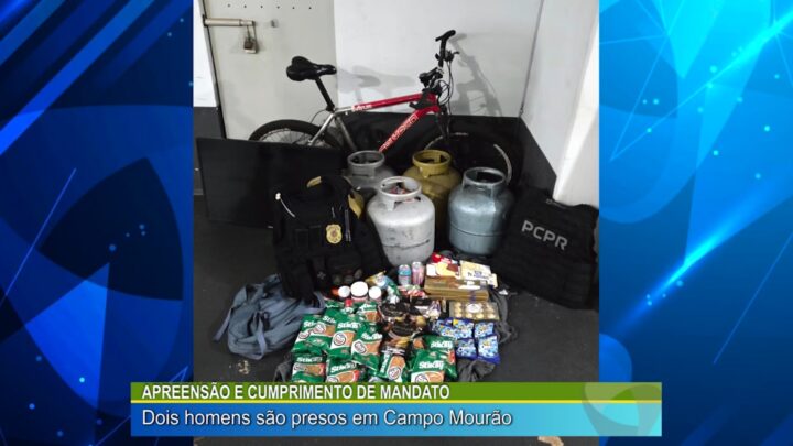 APREENSÃO E CUMPRIMENTO DE MANDATO: DOIS HOMENS SÃO PRESOS EM CAMPO MOURÃO