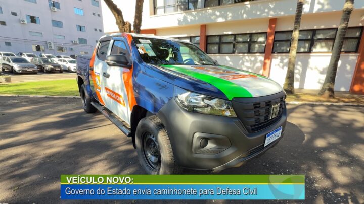 VEÍCULO NOVO: GOVERNO DO ESTADO ENVIA CAMIONETE PARA DEFESA CIVIL DE CAMPO MOURÃO