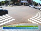 Acidente no centro, avanço de preferência provoca acidente entre três veículos em Campo Mourão