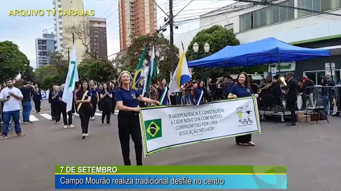 7 DE SETEMBRO: CAMPO MOURÃO REALIZA DESFILE TRADICIONAL NO CENTRO