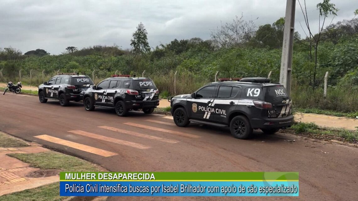 MULHER DESAPARECIDA: POLÍCIA CIVIL INTENSIFICA BUSCAS POR ISABEL BRILHADOR COM APOIO DE CÃO