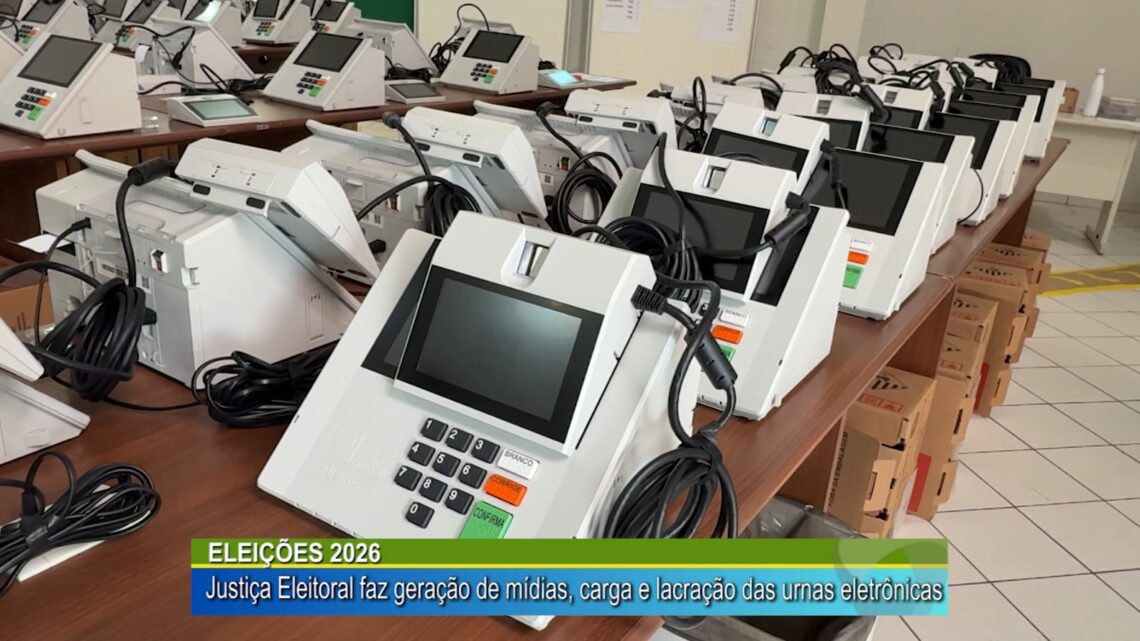 Eleições 2026: Justiça eleitoral faz geração de mídia, carga e lacração das urnas eletrônicas