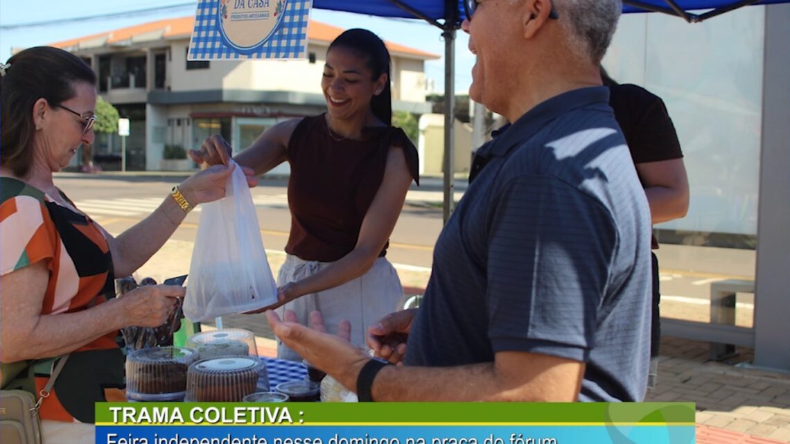 Trama coletiva, feira independente neste domingo na praça do fórum