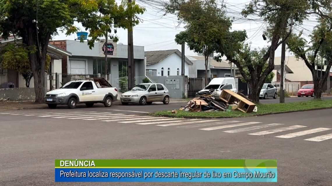 DENÚNCIA: PREFEITURA LOCALIZAÇÃO RESPONSÁVEL POR DESCARTE IRREGULAR DE LIXO EM CAMPO MOURÃO