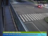 ACIDENTE NA ÁREA CENTRAL: COLISÃO ENTRE DOIS CARROS DEIXA UMA PESSOA FERIDA