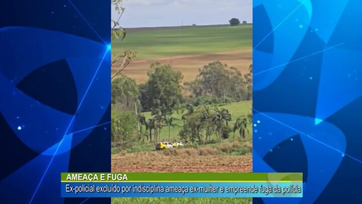 Ex-policial excluído por indisciplina ameaça ex-mulher e empreende fuga da polícia por 20 km