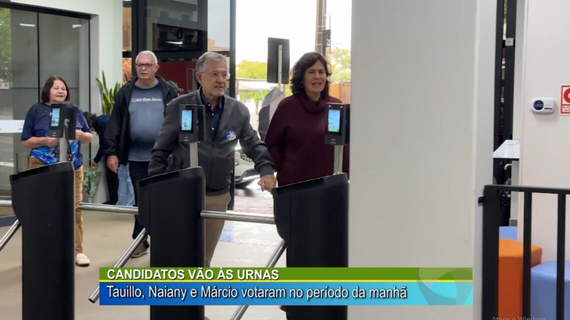 Candidatos vão às urnas,Tauillo, Naiany e Márcio votaram no período da manhã