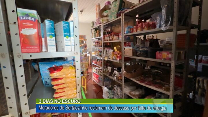 3 dias no escuro, moradores de Sertãozinho reclamam do descaso por falta de energia