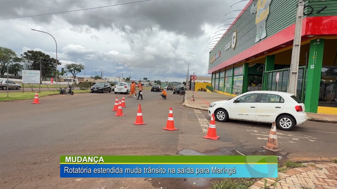 Agora é definitivo, saída para Maringá ganha rotatória contínua