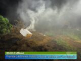 Proprietário de terreno é multado devido a fogo em palhada provocando muita fumaça.