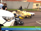 Jovem sofre várias fraturas após alterações na área central