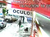 Prisão: homem é preso por agredir pessoas em via pública.